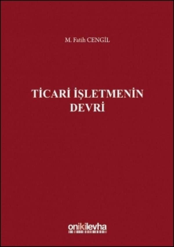 Kitap Kapağı  Ticari İşletmenin Devri