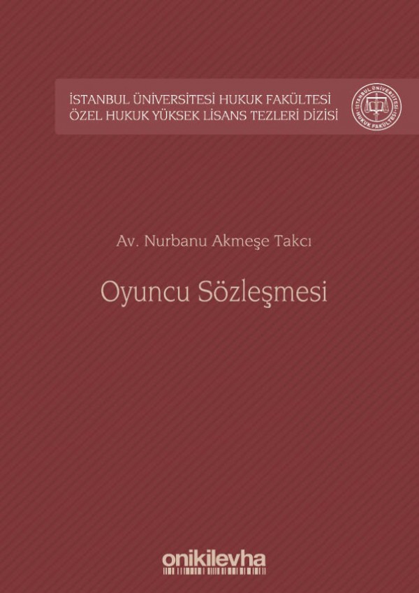 Kitap Kapağı  Oyuncu Sözleşmesi