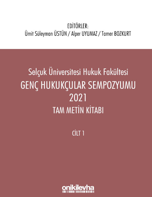 Kitap Kapağı  Genç Hukukçular Sempozyumu 2021 Tam Metin Kitabı (2 Cilt)